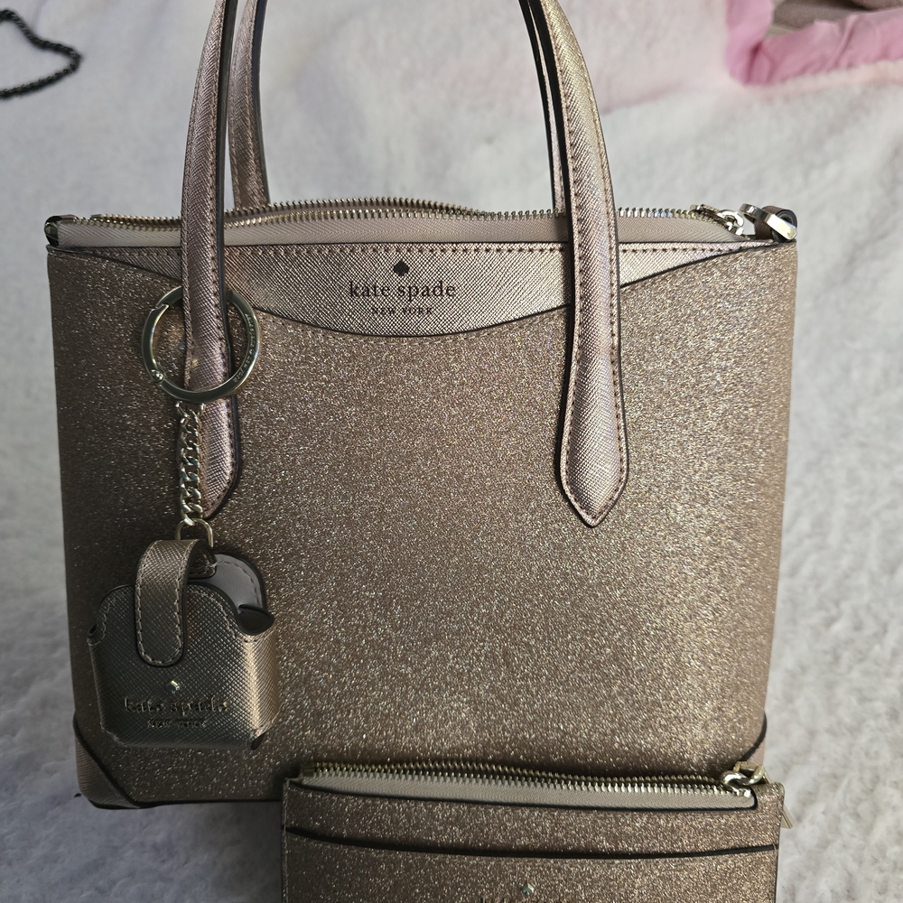 Kate Spade Gold Tote Bag